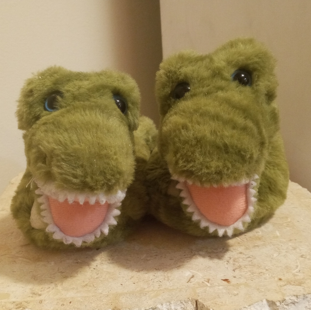 Build-A-Bear Dinosaur Slippers